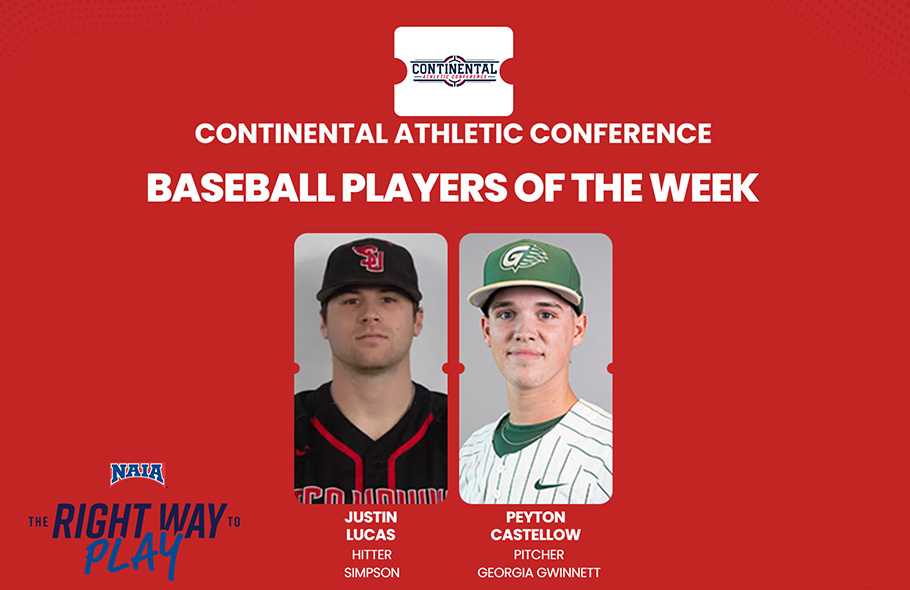Juniors Named CAC Baseball Players of the Week