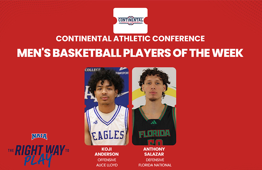 Alice Lloyd&rsquo;s Anderson, Florida National&rsquo;s Salazar Named CAC Men&rsquo;s Basketball Players of the Wee