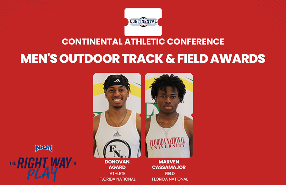 Strong Performances Earn Florida National Duo CAC Men&rsquo;s Outdoor Track Player of the Week Awards