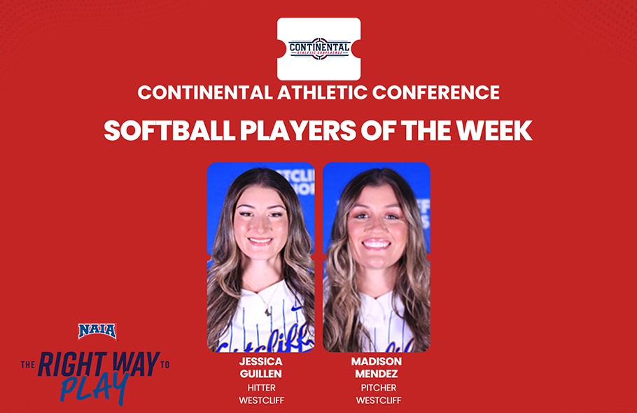 Westcliff Sweeps CAC Softball Player of the Week Awards