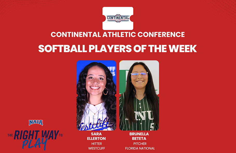 Seniors Earn CAC Softball Player of the Week Honors