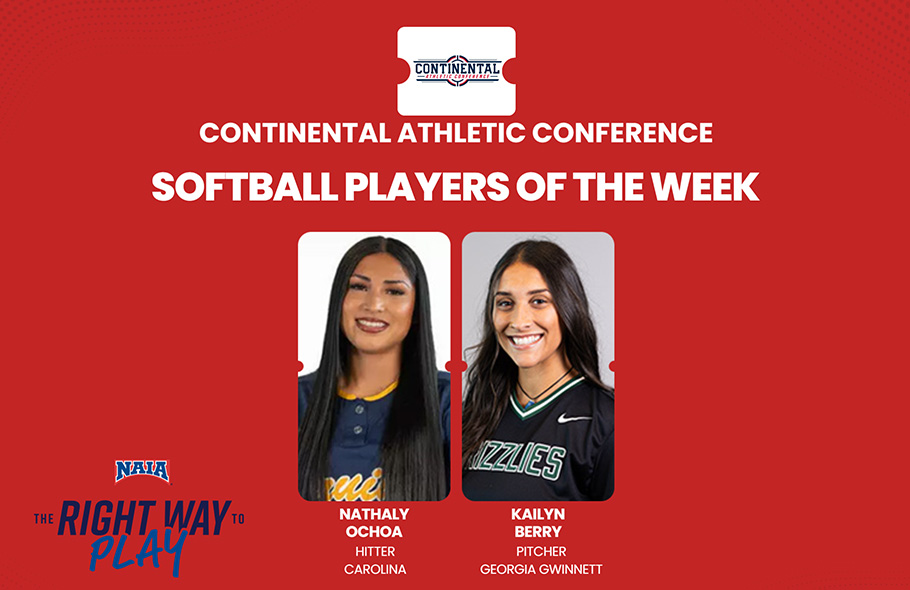 Carolina, Georgia Gwinnett Players Share CAC Softball Honors